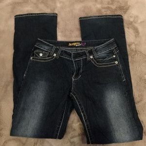 Angels Dark Denim Jeans with Detailed Pockets